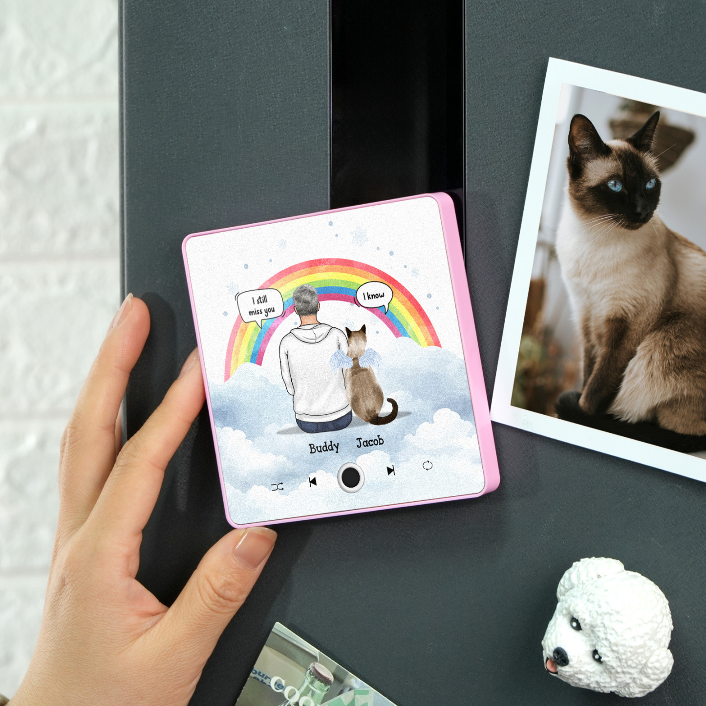 Álbum Personalizado Música Nevera Imán Foto Teléfono Personalizado Música Nevera Imán Pro Personaje Personalizado Y Nombre Imán De Nevera Todavía Te Extraño - mymoonlampes