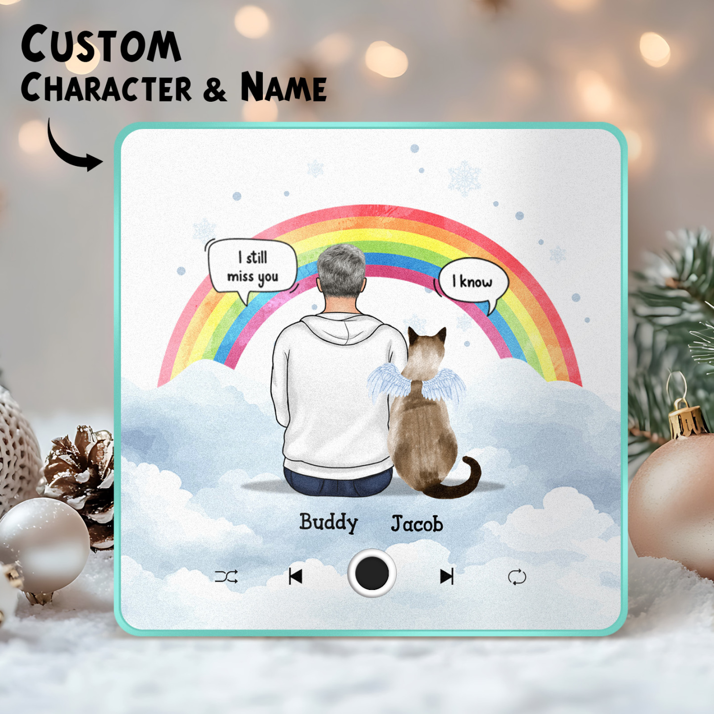 Álbum Personalizado Música Nevera Imán Foto Teléfono Personalizado Música Nevera Imán Pro Personaje Personalizado Y Nombre Imán De Nevera Todavía Te Extraño - mymoonlampes