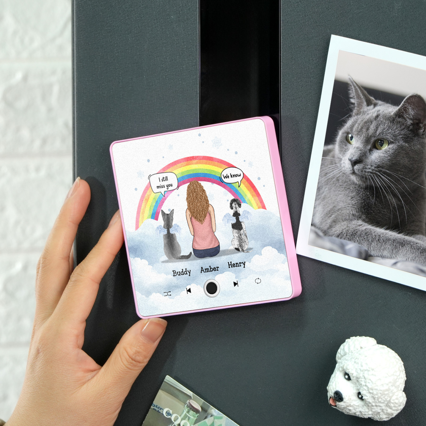 Álbum Personalizado Música Nevera Imán Foto Teléfono Personalizado Música Nevera Imán Pro Personaje Personalizado Y Nombre Imán De Nevera Todavía Te Extraño - mymoonlampes