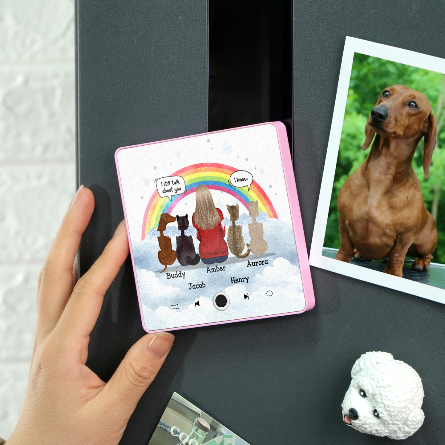 Álbum Personalizado Música Nevera Imán Foto Teléfono Personalizado Música Nevera Imán Pro Personaje Personalizado Y Nombre Imán De Nevera Todavía Te Extraño - mymoonlampes
