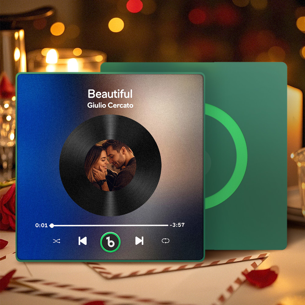 Imán De Nevera Con Música Personalizada, Marco Colorido, Álbum Con Canción Reproducible, Regalo De San Valentín. - mymoonlampes