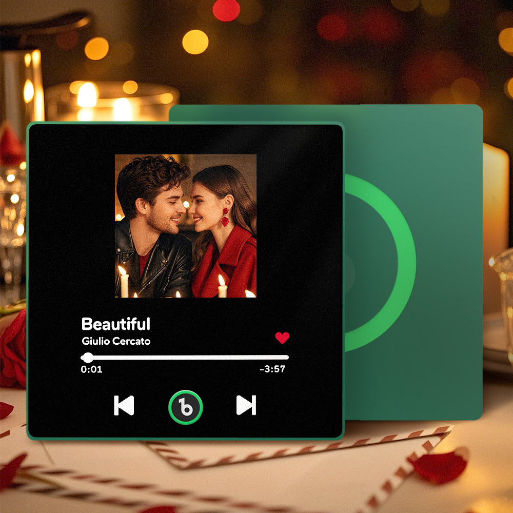 Imán De Nevera Con Música Personalizada, Marco Colorido, Álbum Personalizado, Imán Para Nevera Que Permite Reproducir Canciones, Aniversarios, Regalos De San Valentín. - mymoonlampes