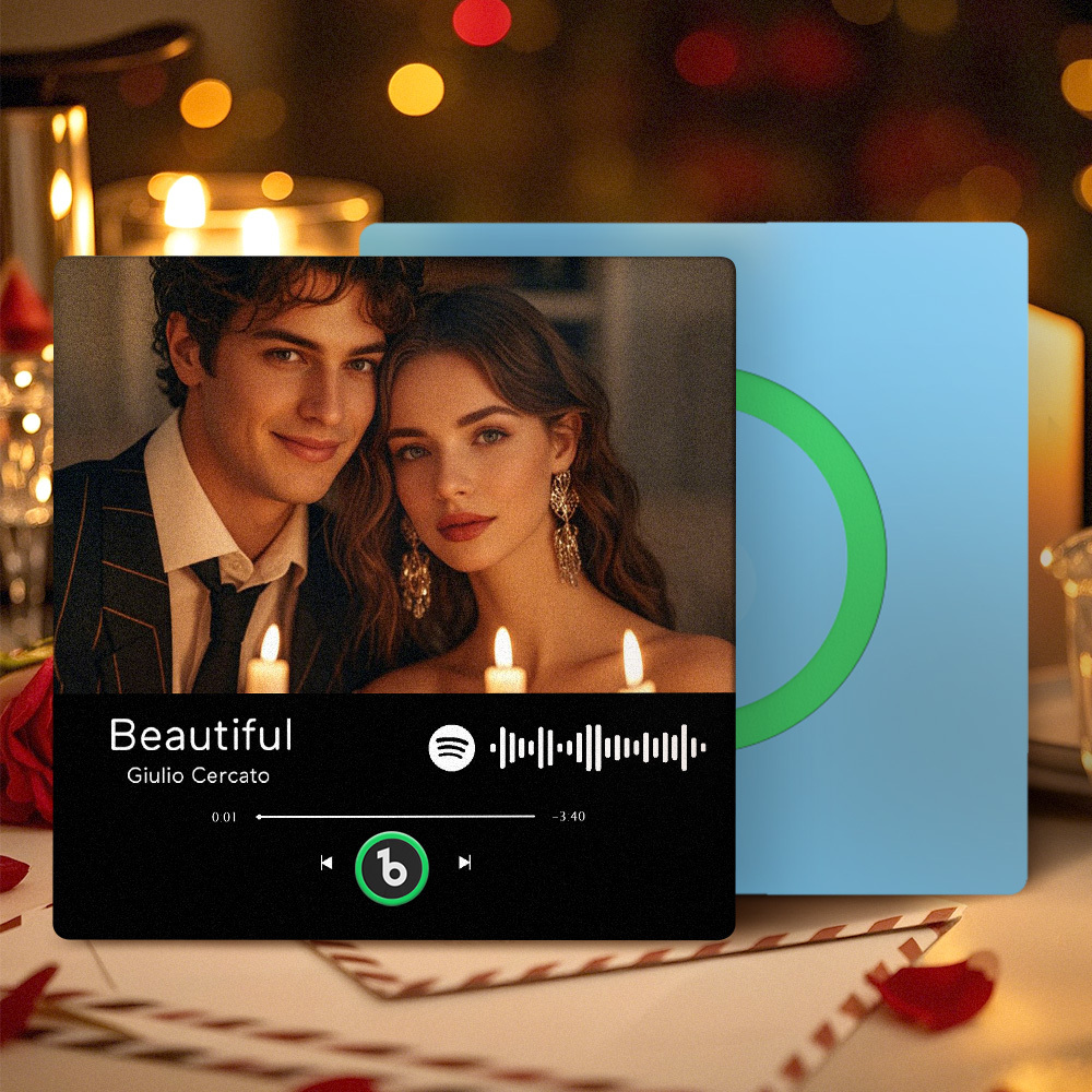Imán De Nevera Con Música Personalizada, Álbum De Spotify, Imán De Nevera, Regalos De Aniversario, Regalos Coloridos Para Navidad. - mymoonlampes