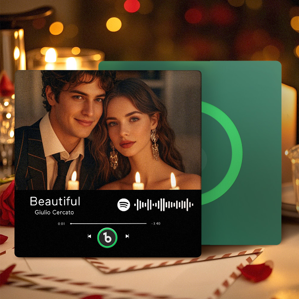 Imán De Nevera Con Música Personalizada, Álbum De Spotify, Imán De Nevera, Regalos De Aniversario, Regalos Coloridos Para Navidad. - mymoonlampes