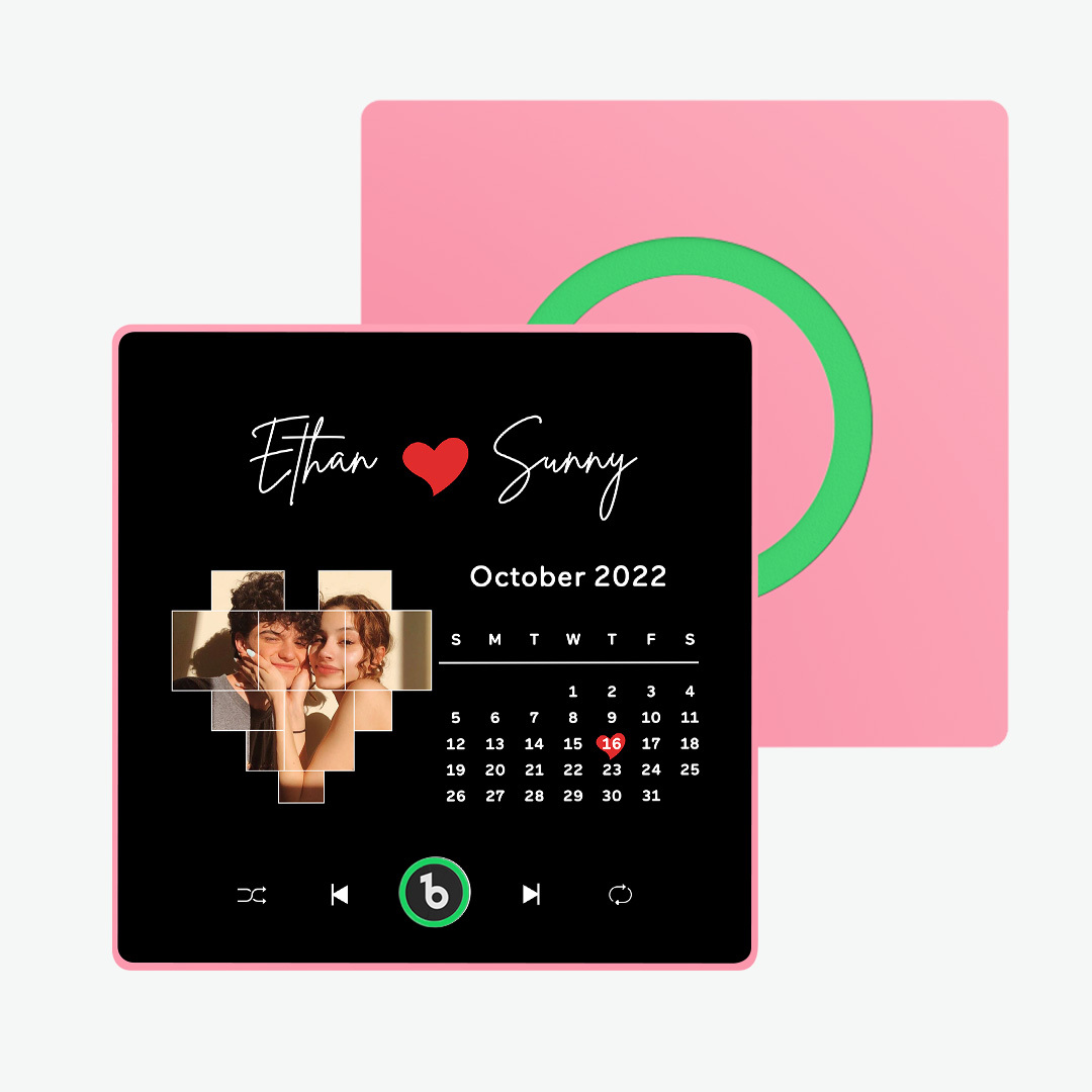 Imán Personalizado Para Nevera Con Música De Color Morado Y Amatista, Nueva Pegatina Fotográfica De Pared Con Música Mejorada 4.0 Que Reproduce Música Sin Teléfono Móvil, Varios Estilos, Regalos Para Parejas - mymoonlampes