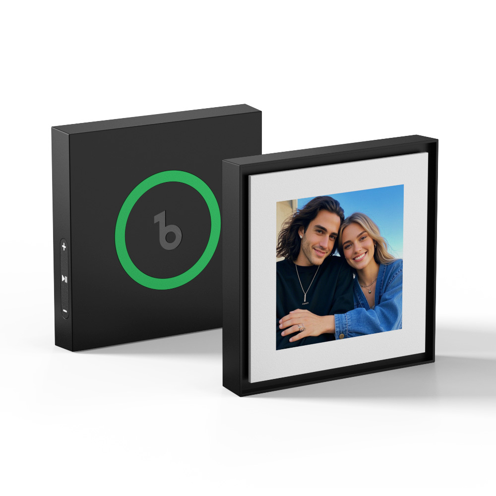 Imán De Nevera Personalizado Con Música Y Fotografías Compatible Con La Funcionalidad Nfc - mymoonlampes