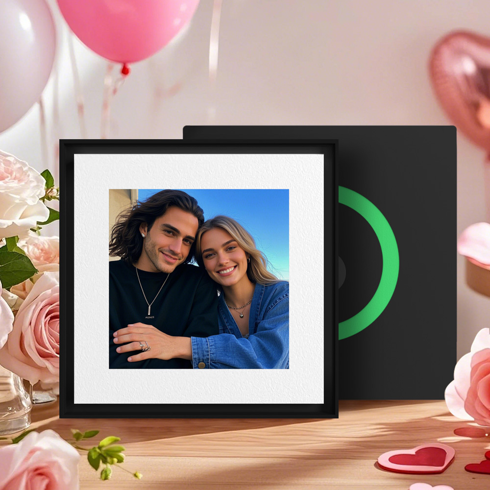 Imán De Nevera Personalizado Con Música Y Fotografías Compatible Con La Funcionalidad Nfc Regalo para parejas