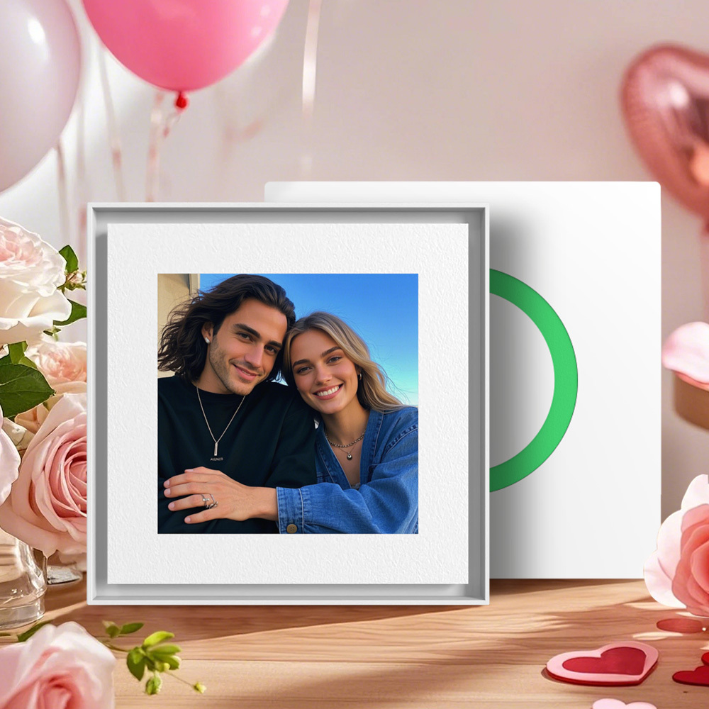 Imán De Nevera Personalizado Con Música Y Fotografías Compatible Con La Funcionalidad Nfc Regalo para parejas