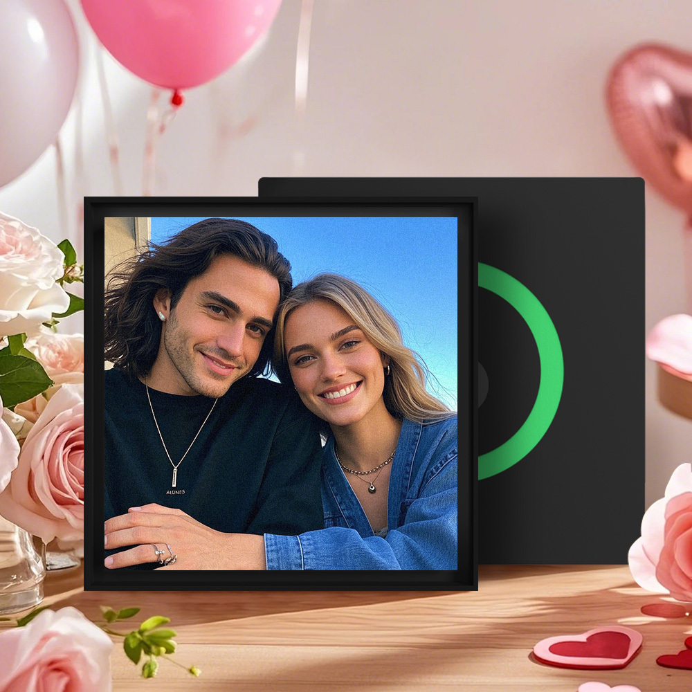 Imán De Nevera Personalizado Con Música Y Fotografías Compatible Con La Funcionalidad Nfc Regalo para parejas