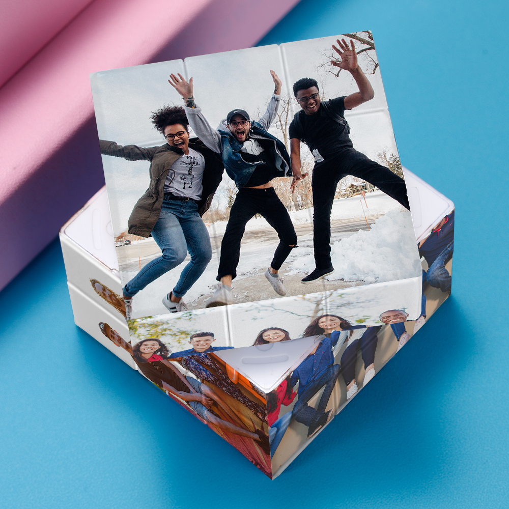 Regalos De Graduación: Cubo De Rubik Con Foto Personalizada. Regalos Para Mejores Amigos. - mymoonlampes