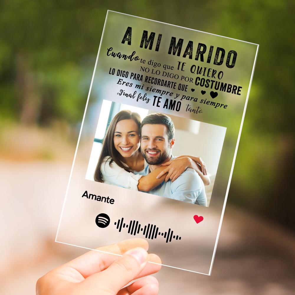 Regalo para él, foto personalizada, texto grabado, placa acrílica, el mejor papá de todos los tiempos