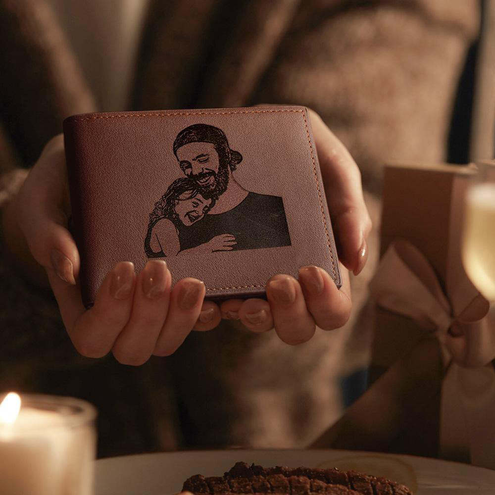 Cartera Con Foto Grabada De Regalo Para Hombre - milamparaluna