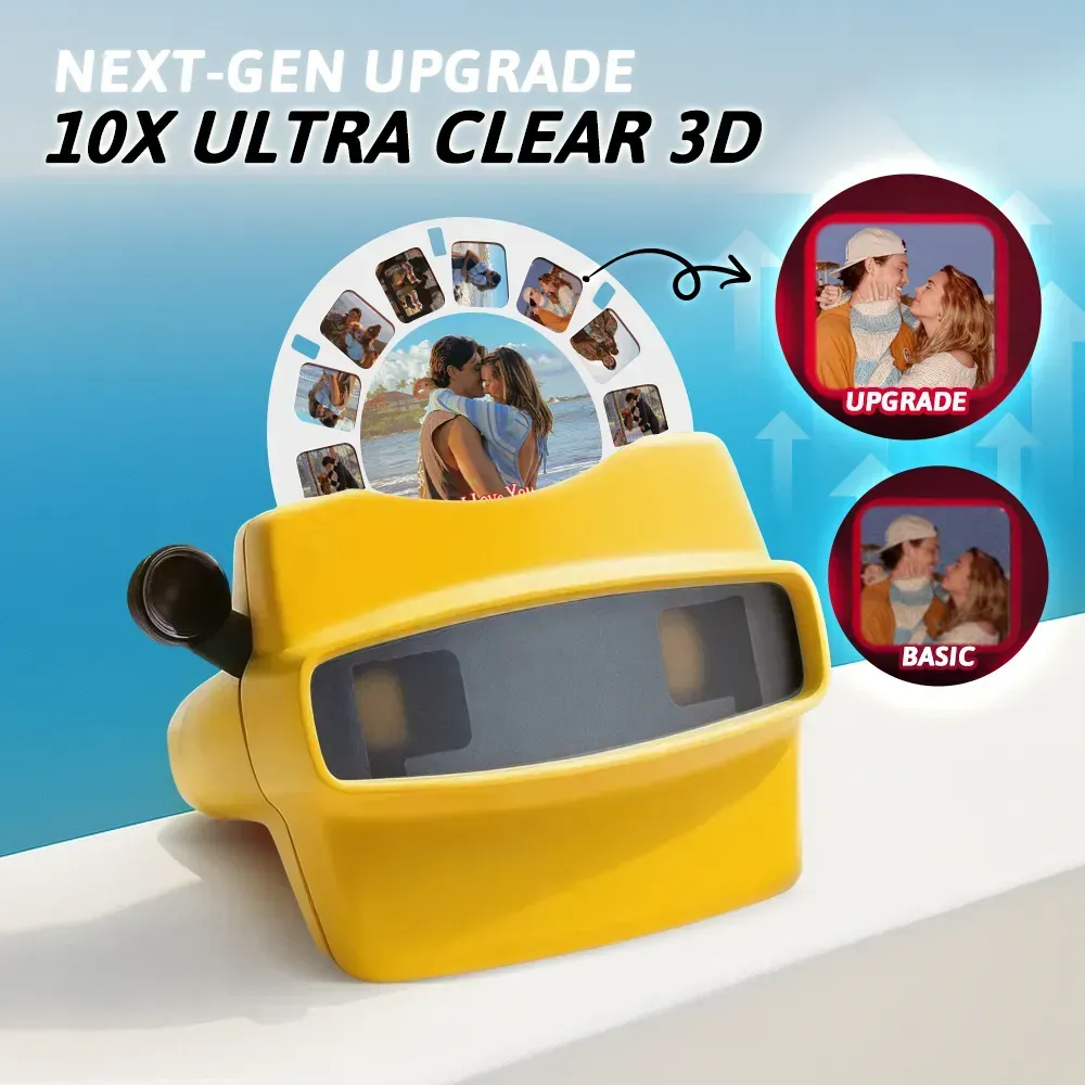 Visor 3d Personalizado Y Carrete. Regalo Navideño Rosa Personalizado Con Tus Propias Fotos. Visor De Texto Y Fotos. Varias Películas Disponibles. Visor Rojo. - mymoonlampes