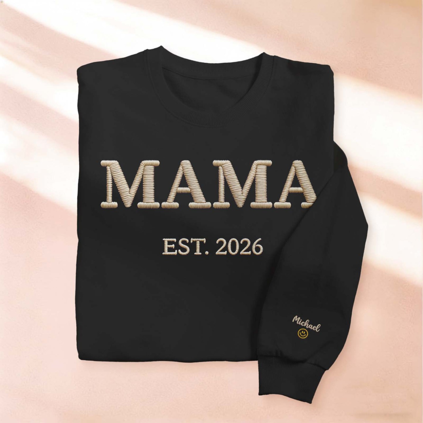 Sudadera Personalizada Bordada Para Mamá, Sudadera Con Capucha Personalizada Bordada Para Mamá, Conjunto Para Mamá Primeriza, Ropa Para Anunciar El Embarazo, Regalos Para El Día De La Madre. - mymoonlampes
