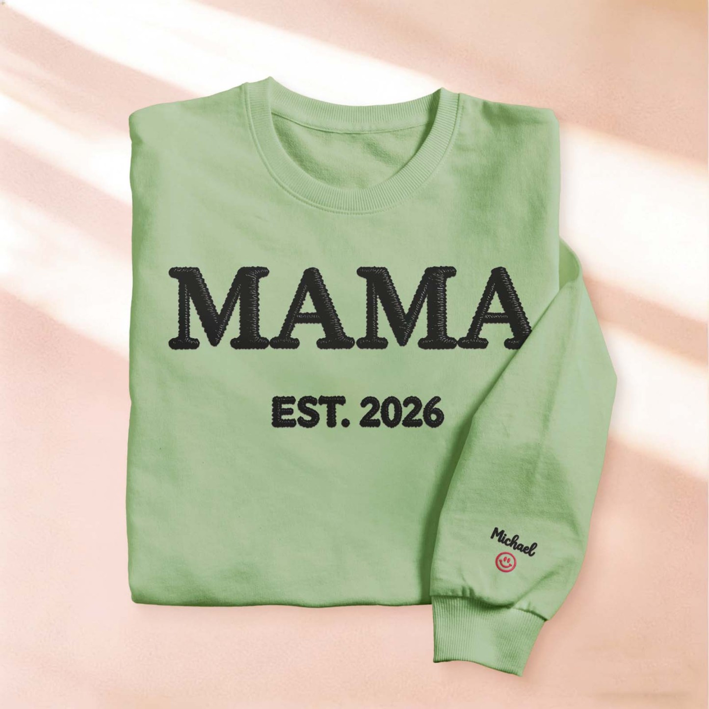 Sudadera Personalizada Bordada Para Mamá, Sudadera Con Capucha Personalizada Bordada Para Mamá, Conjunto Para Mamá Primeriza, Ropa Para Anunciar El Embarazo, Regalos Para El Día De La Madre. - mymoonlampes