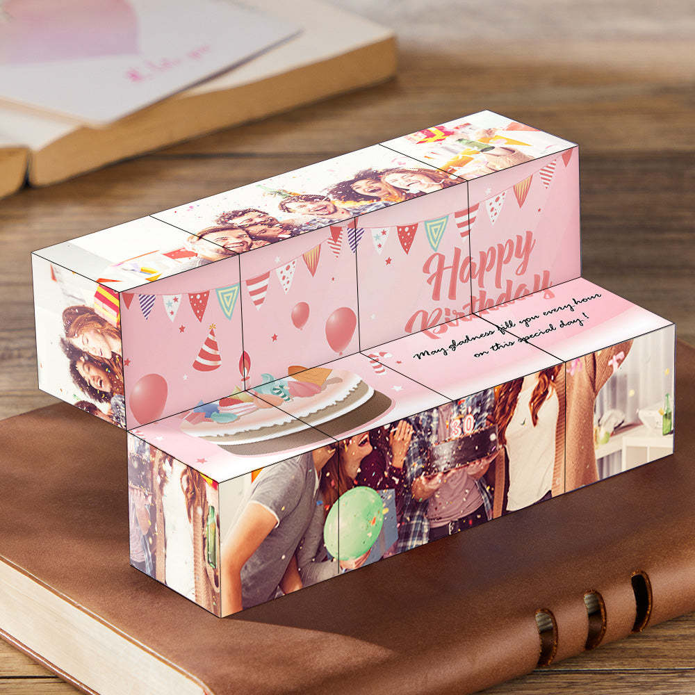Cubo De Rubik Personalizado Con Foto Infinita, Decoración Para El Hogar, Regalos De Aniversario - mymoonlampes