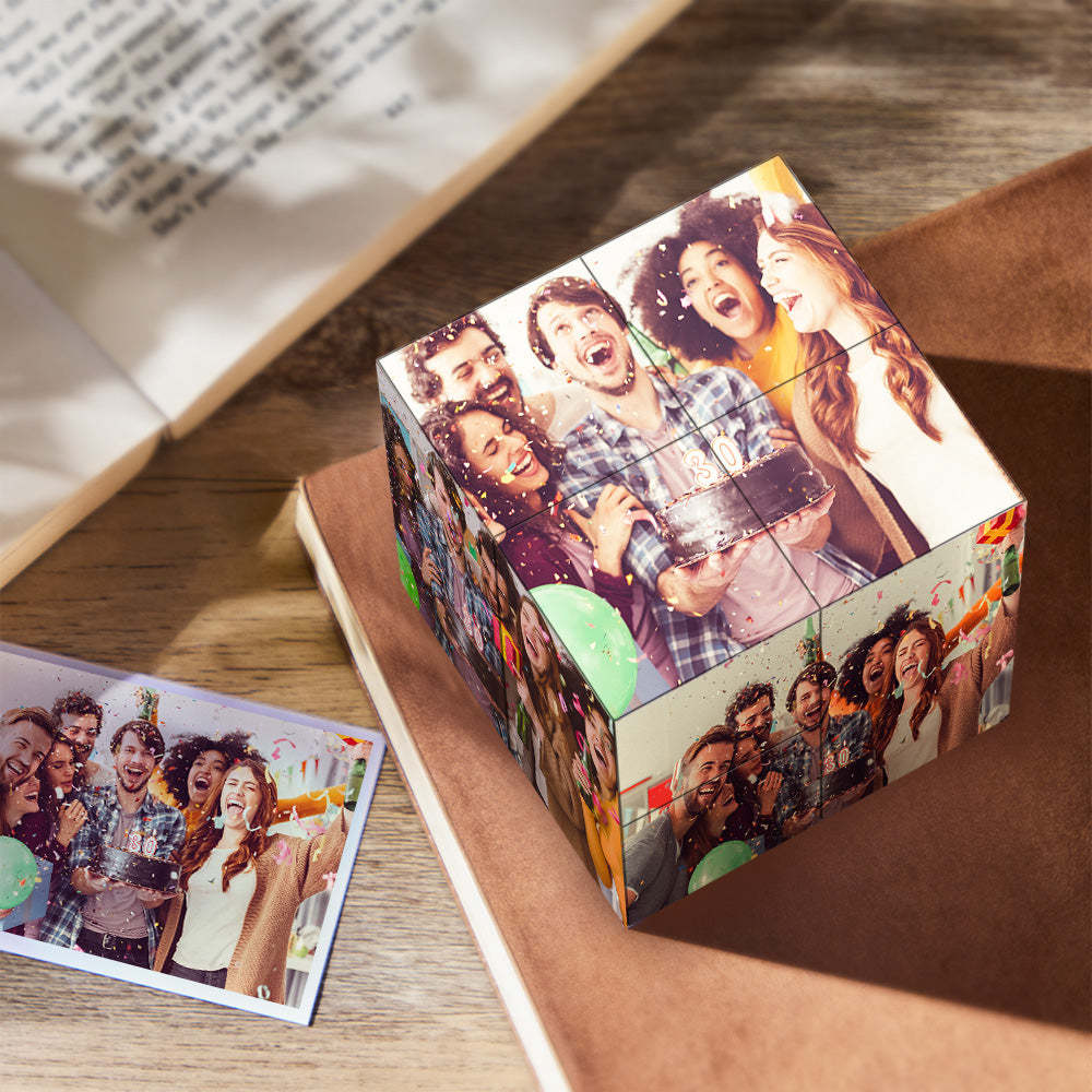 Cubo De Rubik Personalizado Con Foto Infinita, Decoración Para El Hogar, Regalos De Aniversario - mymoonlampes