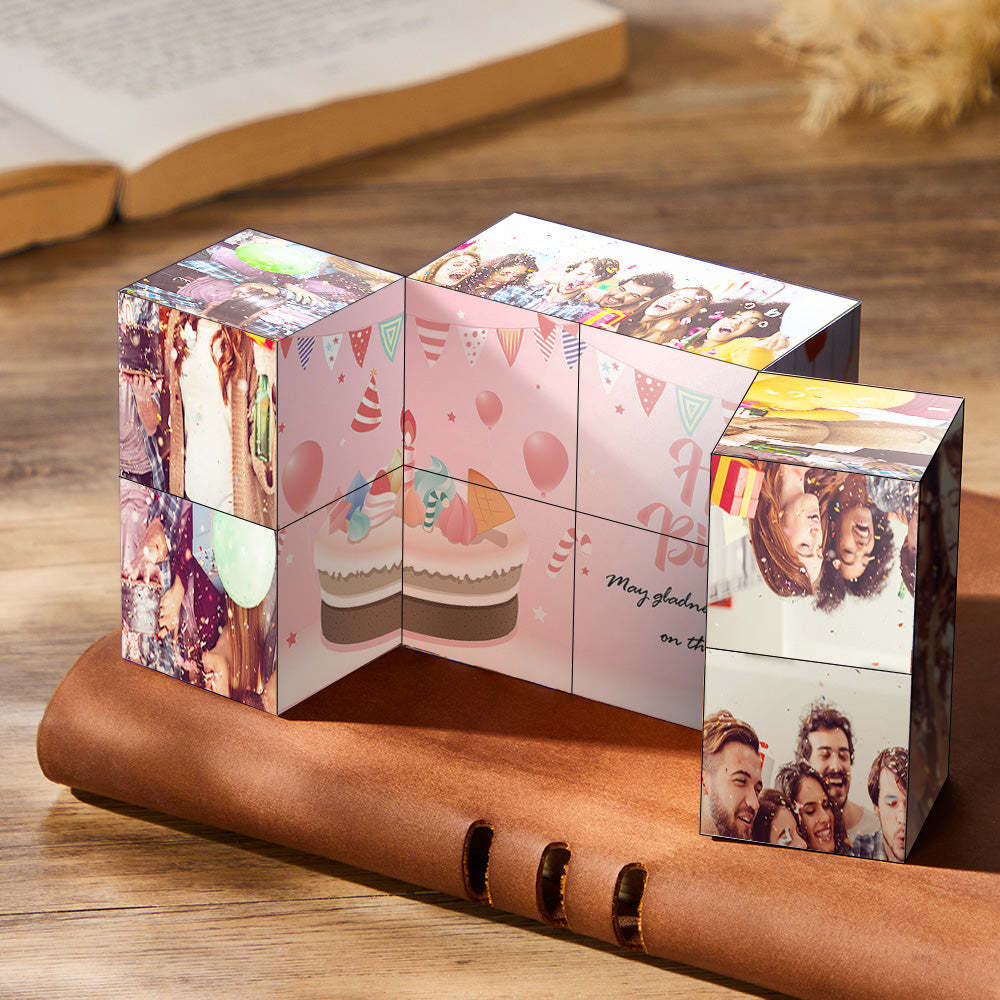 Cubo De Rubik Personalizado Con Foto Infinita, Decoración Para El Hogar, Regalos De Aniversario - mymoonlampes