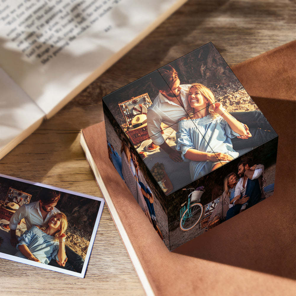 Cubo De Rubik Personalizado Con Foto Infinita, Decoración Para El Hogar, Regalos De Aniversario - mymoonlampes