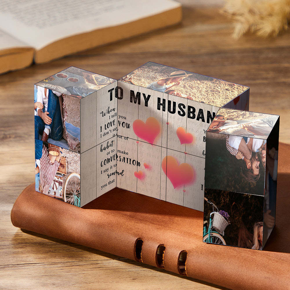 Cubo De Rubik Personalizado Con Foto Infinita, Decoración Para El Hogar, Regalos De Aniversario - mymoonlampes
