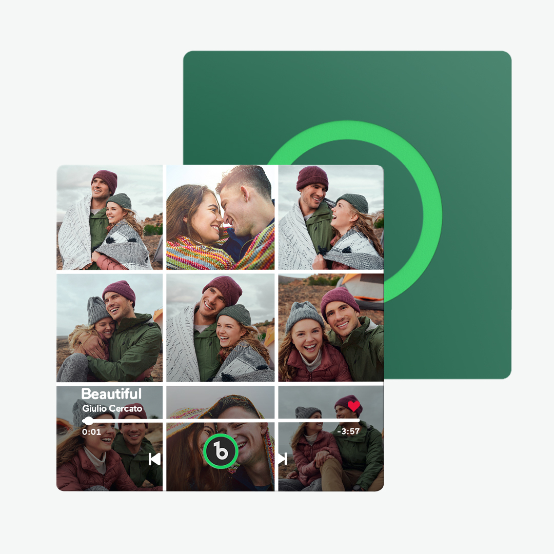 Imán Personalizado Para Nevera Con Música De Color Morado Y Amatista, Nueva Pegatina Fotográfica De Pared Con Música Mejorada 4.0 Que Reproduce Música Sin Teléfono Móvil, Varios Estilos, Regalos Para Parejas - mymoonlampes
