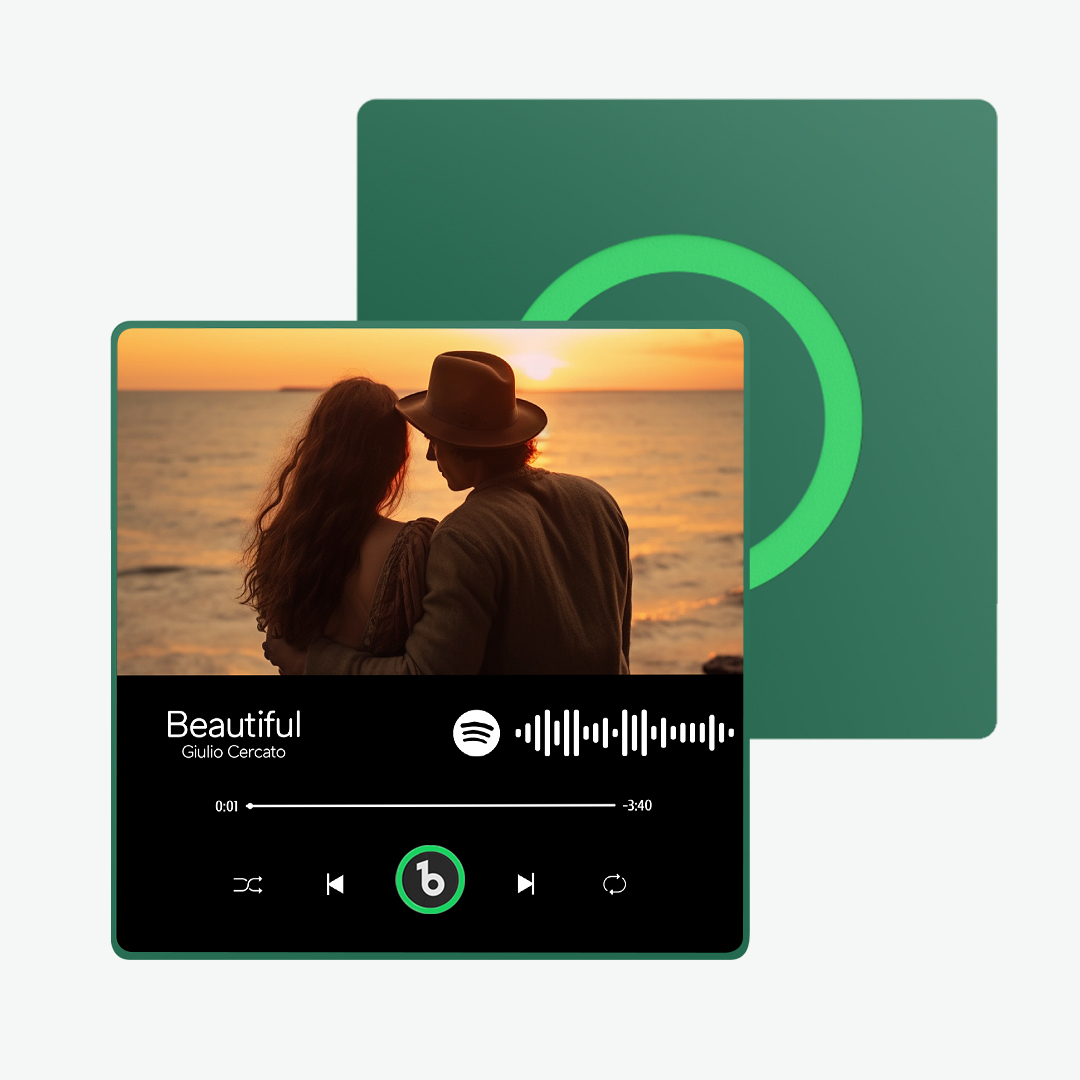 Álbum de fotos personalizado, imán para nevera, adhesivo para pared con fotos y música, movimiento musical reproducible sin teléfono móvil, imán para nevera con música profesional, puede reproducir canciones, regalo para el día del padre