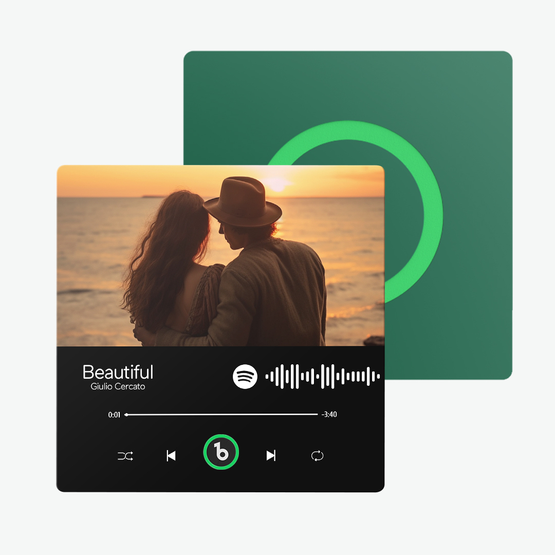 Álbum de fotos personalizado, imán para nevera, adhesivo para pared con fotos y música, movimiento musical reproducible sin teléfono móvil, imán para nevera con música profesional, puede reproducir canciones, regalo para el día del padre