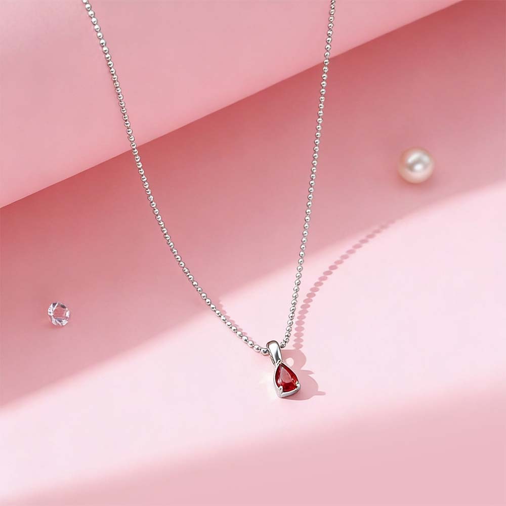 Collar Con Piedra De Nacimiento, Joyería Personalizada, Regalo De Aniversario, Regalo Familiar, Regalo De Cumpleaños, Collar De Abuela, Regalo De San Valentín Para Ella. - mymoonlampes