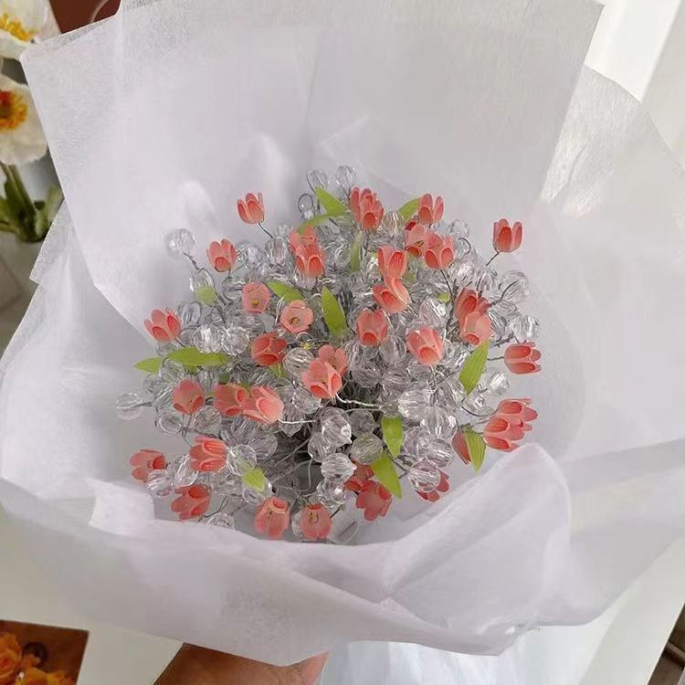 Tulipán Diy Bouquet Luz Luminoso Regalo Para Ella Regalo Romántico - milamparaluna