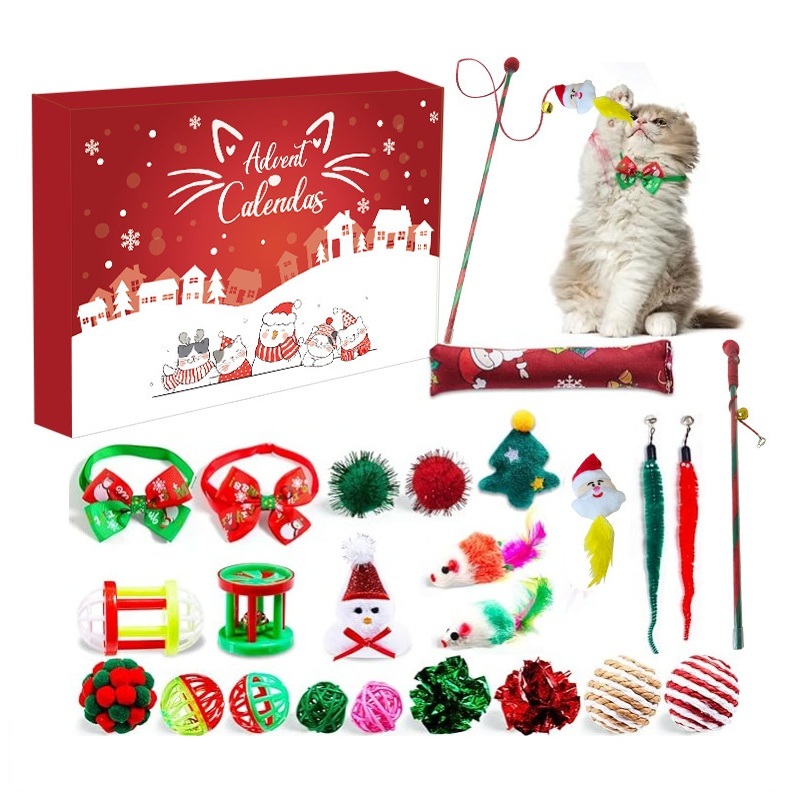 Calendario De Adviento Para Gatos Con Cuenta Atrás Para Navidad. Regalo Perfecto Para Amantes De Las Mascotas. - mymoonlampes