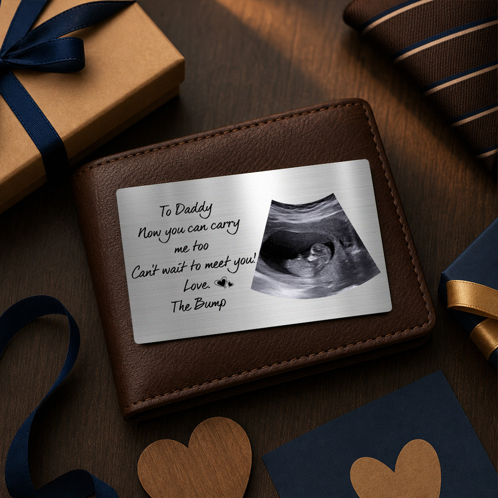 Tarjeta Monedero Personalizada Con Foto Para Papá, Ahora También Puedes Llevarme - mymoonlampes