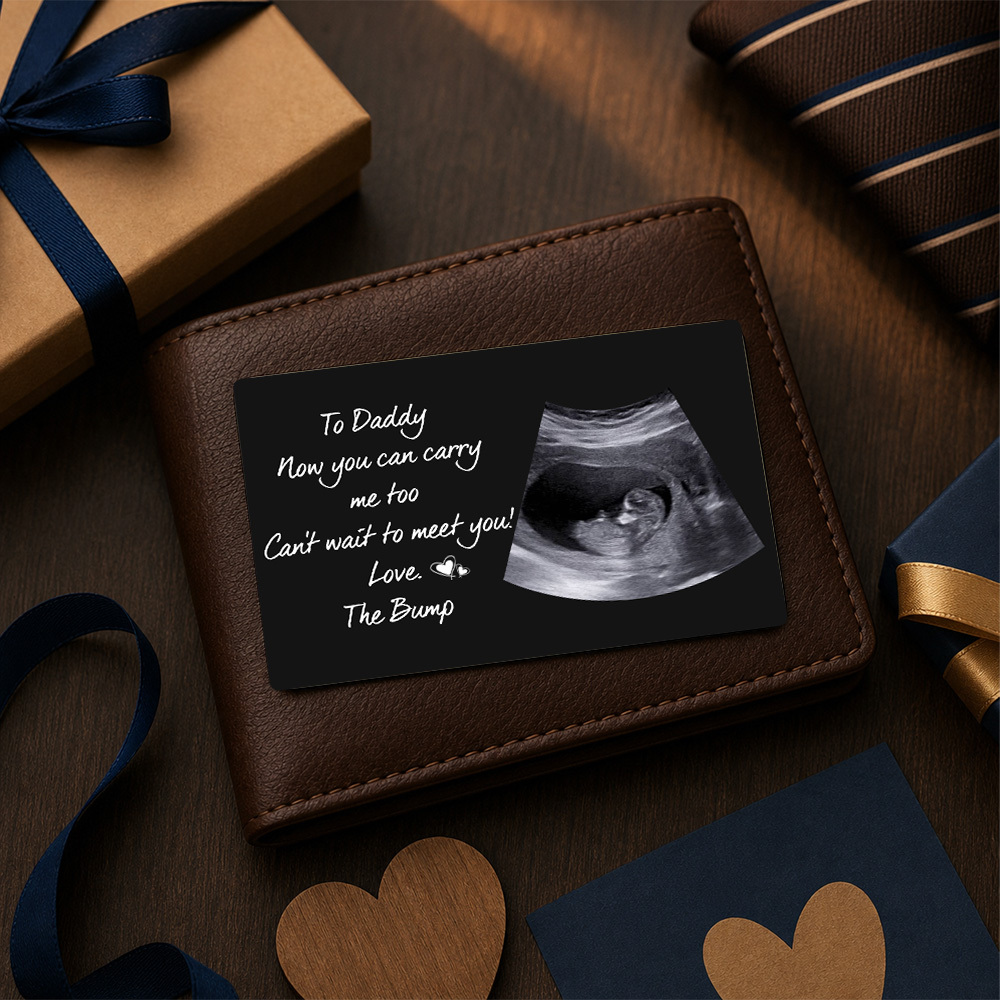 Tarjeta Monedero Personalizada Con Foto Para Papá, Ahora También Puedes Llevarme - mymoonlampes