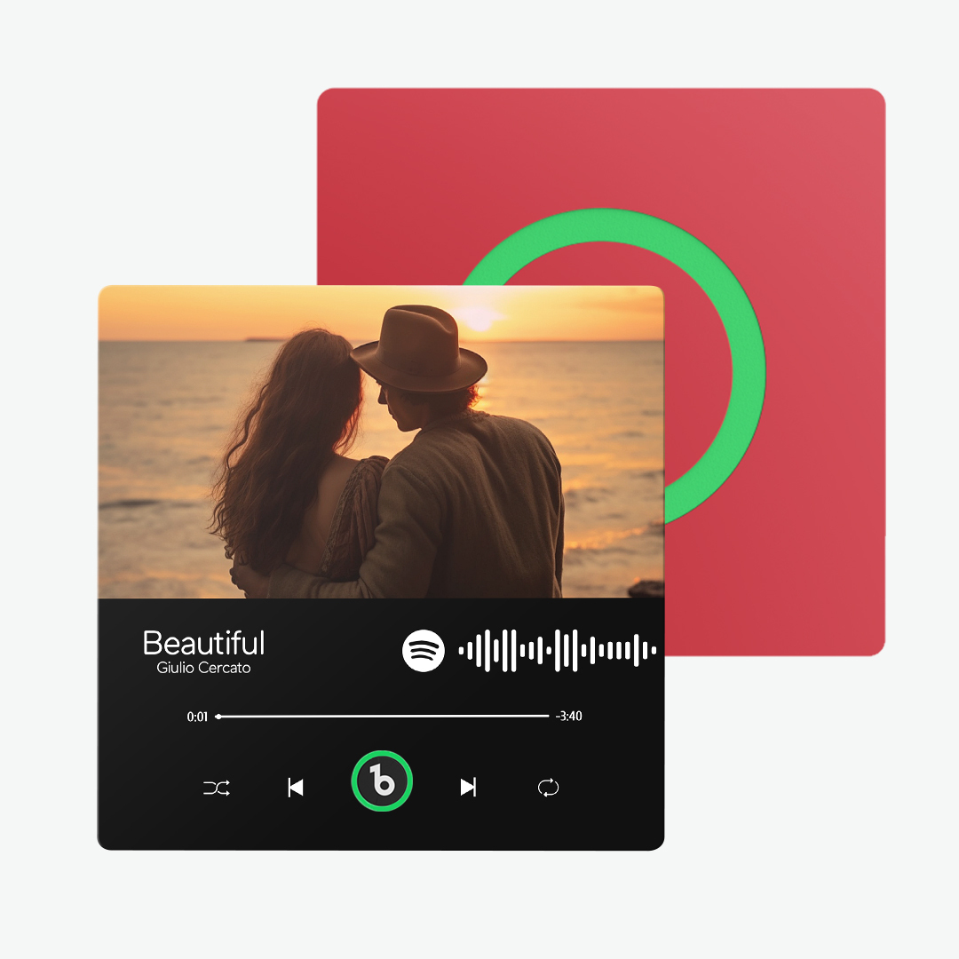 Álbum de fotos personalizado, imán para nevera, adhesivo para pared con fotos y música, movimiento musical reproducible sin teléfono móvil, imán para nevera con música profesional, puede reproducir canciones, regalo para el día del padre