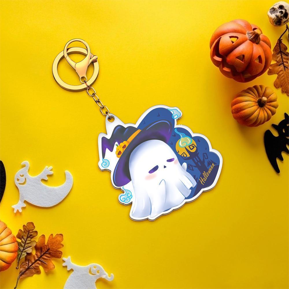 Pumpkin Spice Latte Ghostie Keychain Latte Charm Latte Keyring Halloween Gifts