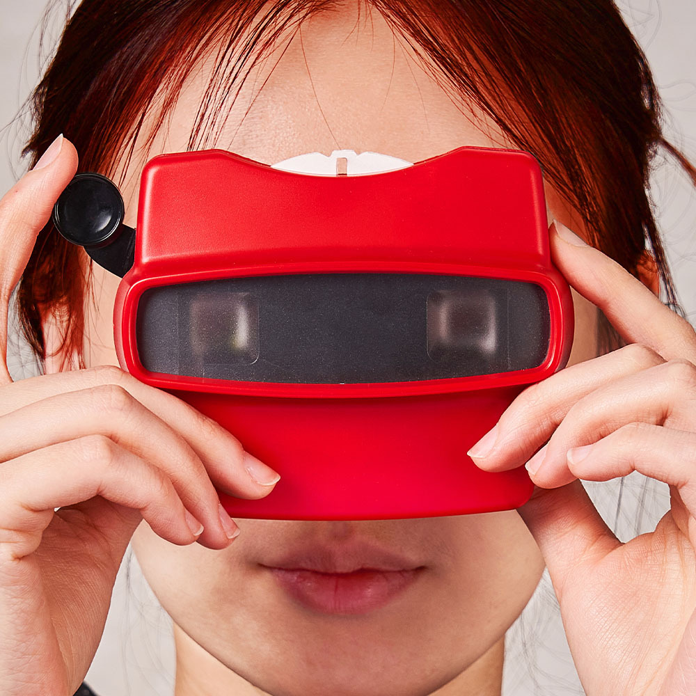Visor 3d Personalizado Y Carrete. Regalo Navideño Rosa Personalizado Con Tus Propias Fotos. Visor De Texto Y Fotos. Varias Películas Disponibles. Visor Rojo. - mymoonlampes