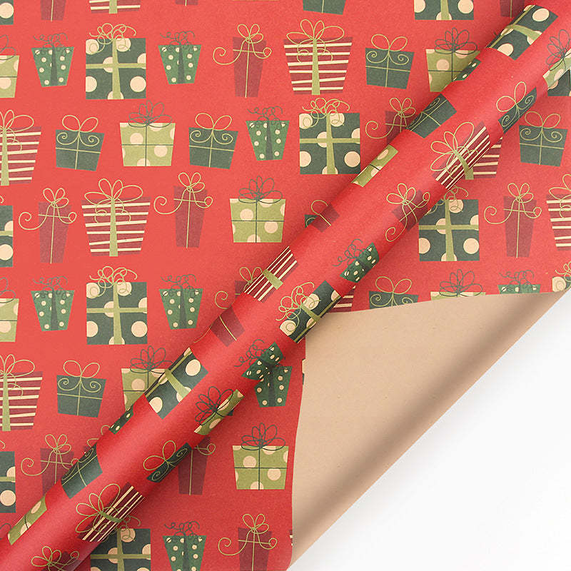Papel De Regalo Navideño N.° 3, Tamaño Pequeño - mymoonlampes