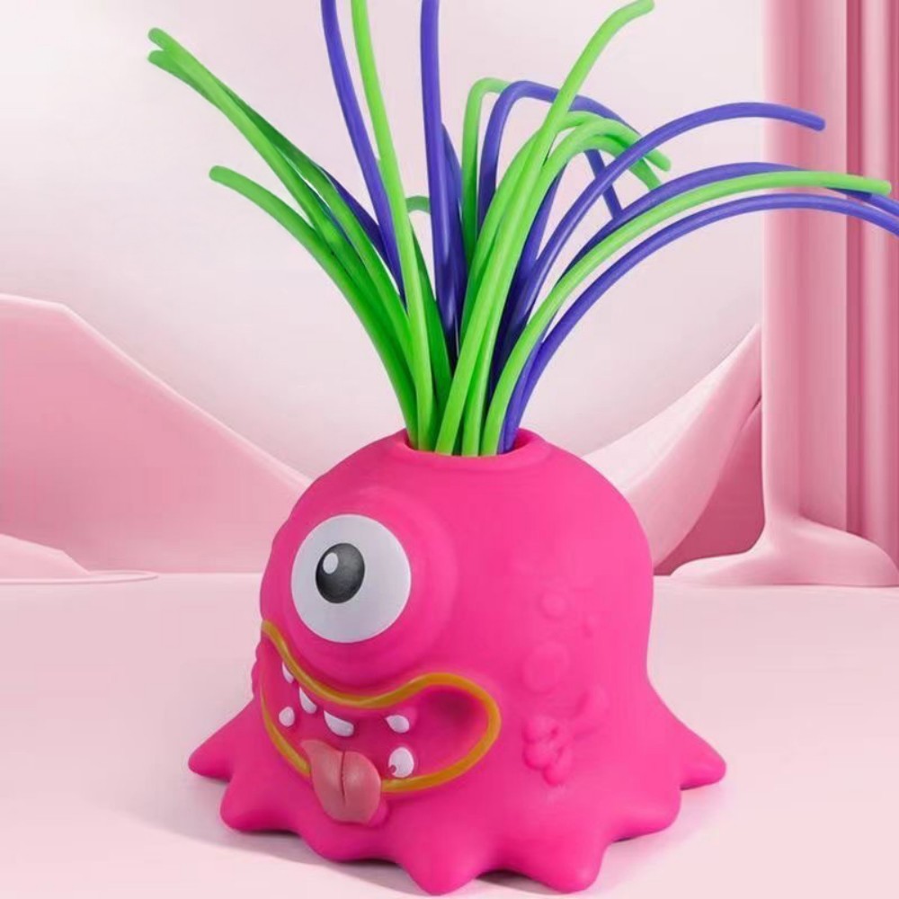 Juguetes Antiestrés Que Pueden Tirar Del Pelo Y Gritar, Pequeños Monstruos Rosados, Creativos Y Novedosos, Divertidos Juguetes Antiestrés.