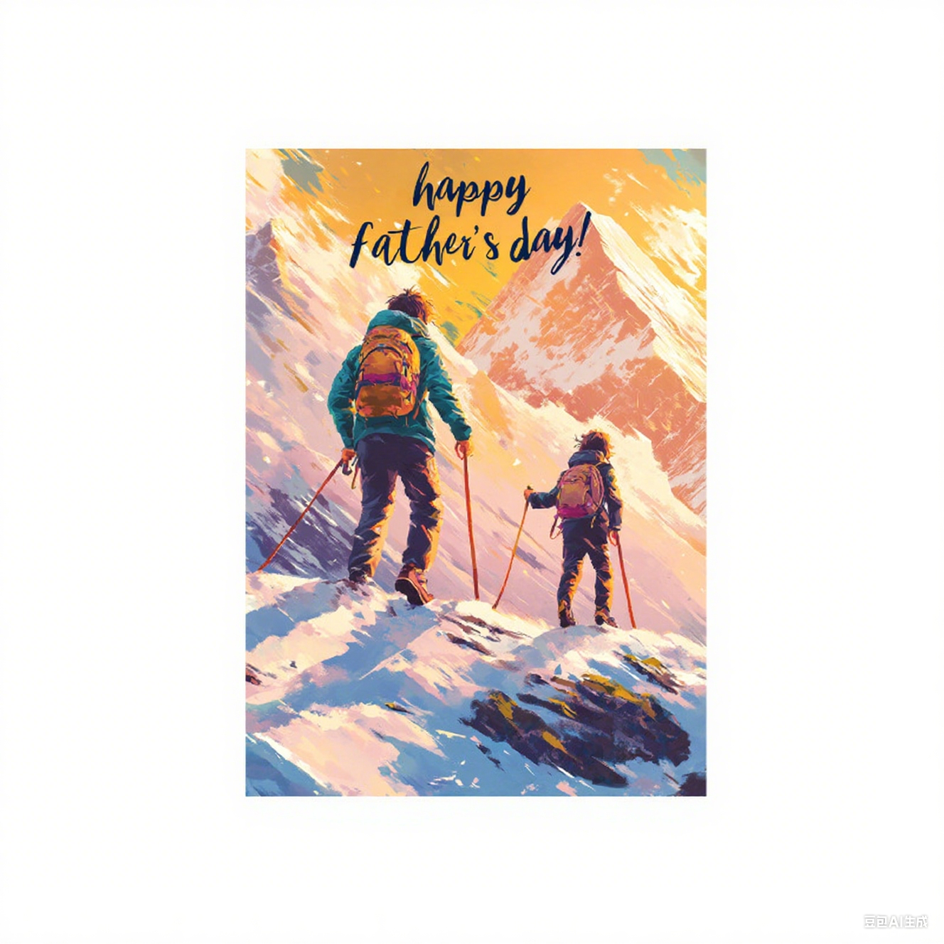 Tarjeta De Felicitación Divertida Del Día Del Padre Silueta De Padre E Hijo C - mymoonlampes