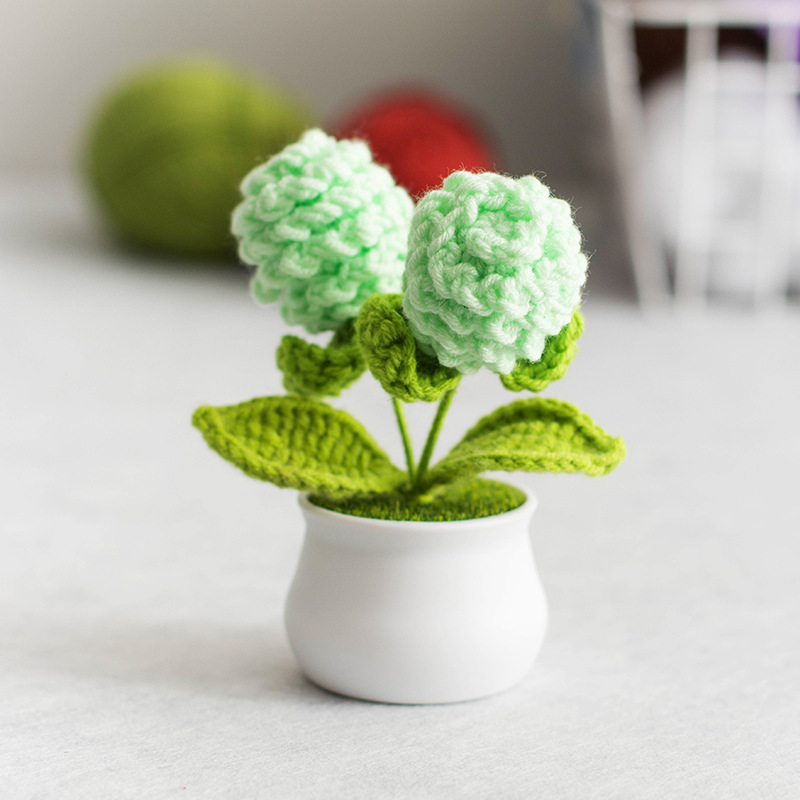 Mini Maceta De Piña Tejida A Crochet, Dulce Regalo Hecho A Mano Para Ella - mymoonlampes