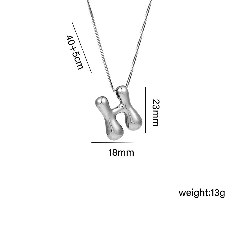 Collar Con Inicial De Burbuja, Regalo De San Valentín, Regalo De Navidad Para Ella - mymoonlampes