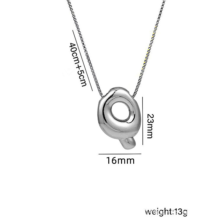 Collar Con Inicial De Burbuja, Regalo De San Valentín, Regalo De Navidad Para Ella - mymoonlampes