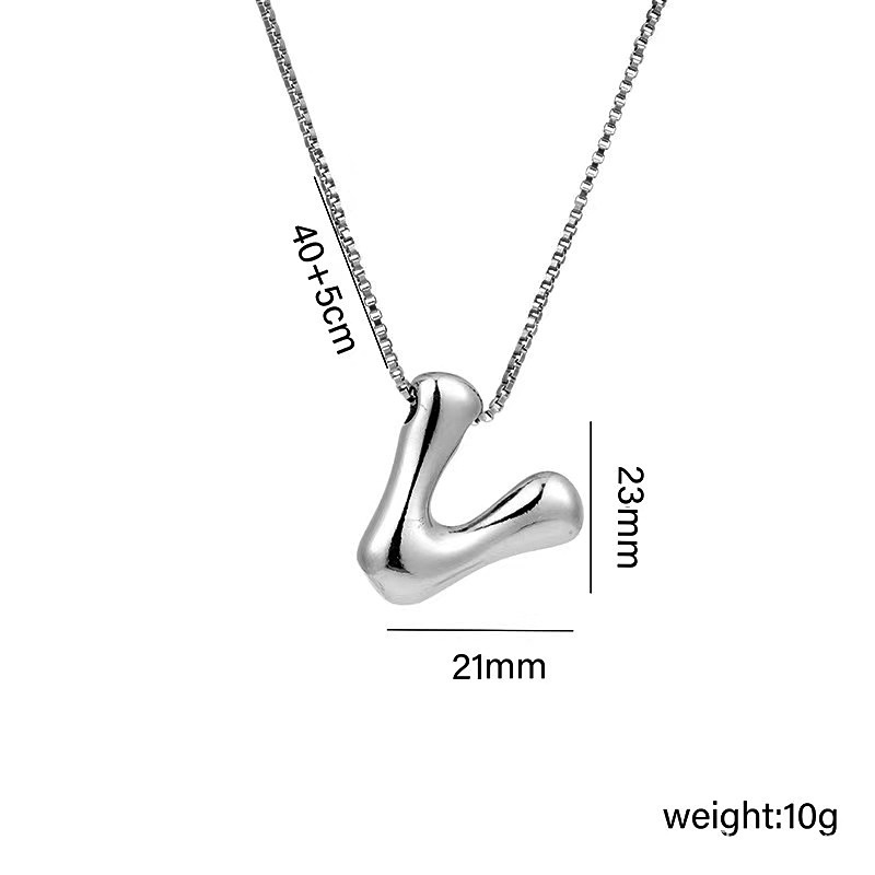 Collar Con Inicial De Burbuja, Regalo De San Valentín, Regalo De Navidad Para Ella - mymoonlampes