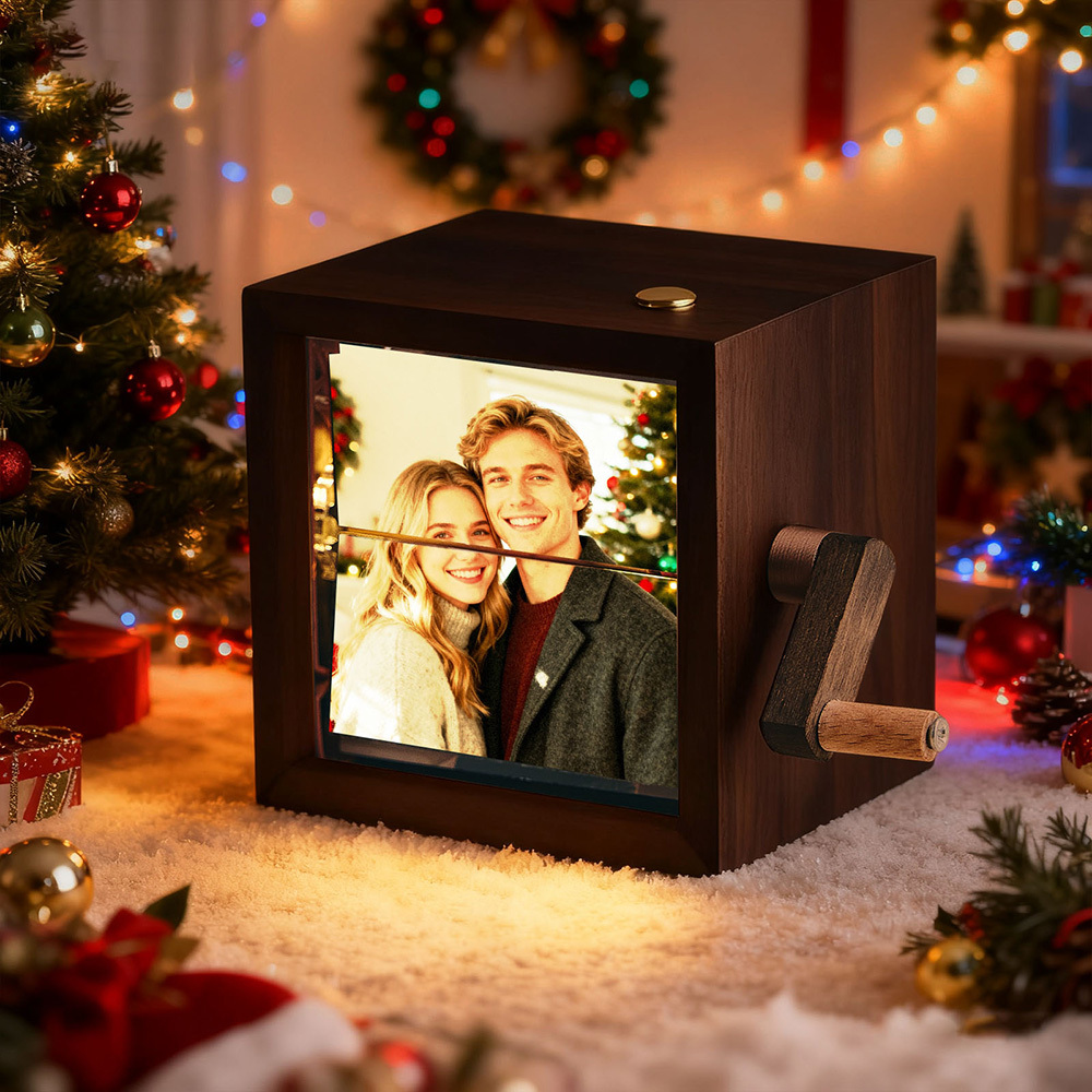Máquina De Animación De Marcos De Flipbook Musical Personalizado Álbum De Fotos Mecánico Con Manivela