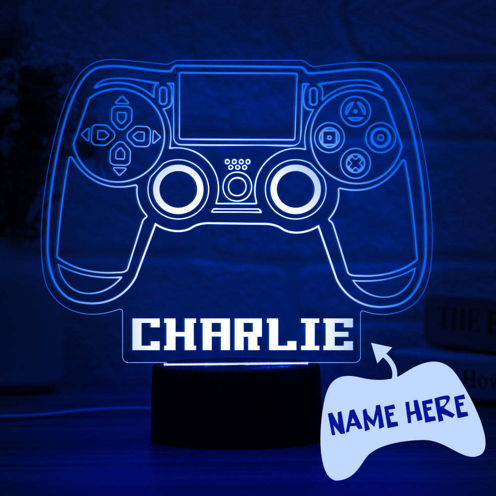 Gamepad Personalizado, Luz Nocturna, Decoración De Dormitorio Para Niños, Lámpara De Noche Para Habitación De Niños, Dormitorios Para Niños - milamparaluna