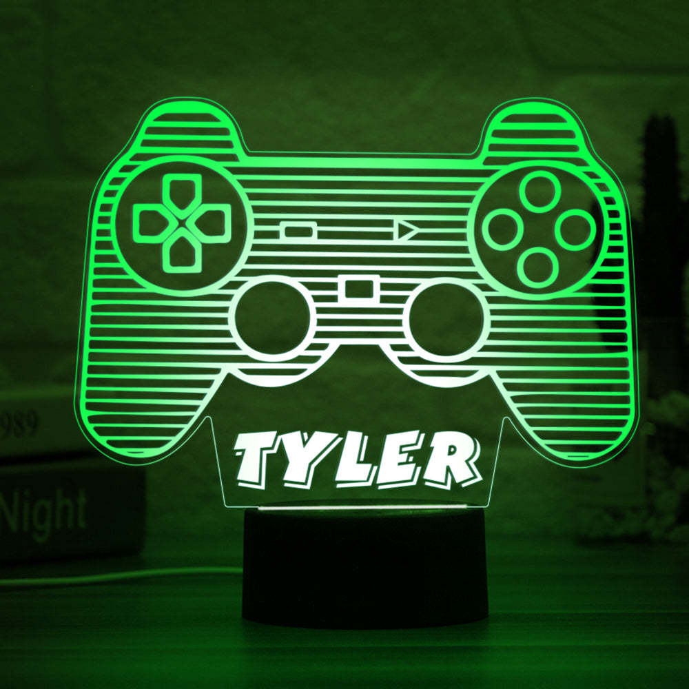 Gamepad Personalizado, Luz Nocturna, Decoración De Dormitorio Para Niños, Lámpara De Noche Para Habitación De Niños, Dormitorios Para Niños - milamparaluna