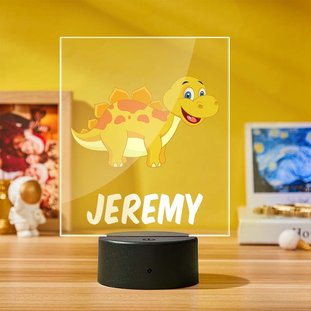 Lámpara De Luces De Noche De Dinosaurio, Luz De Noche Para Niños, Luz De Noche Personalizada Para Decoración De Dormitorio De Niños - milamparaluna