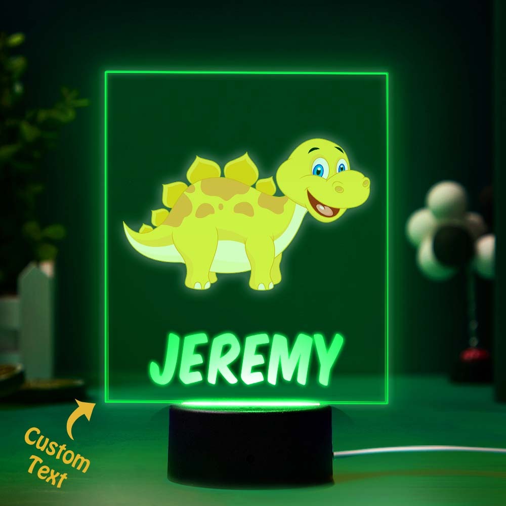 Lámpara De Luces De Noche De Dinosaurio, Luz De Noche Para Niños, Luz De Noche Personalizada Para Decoración De Dormitorio De Niños - milamparaluna