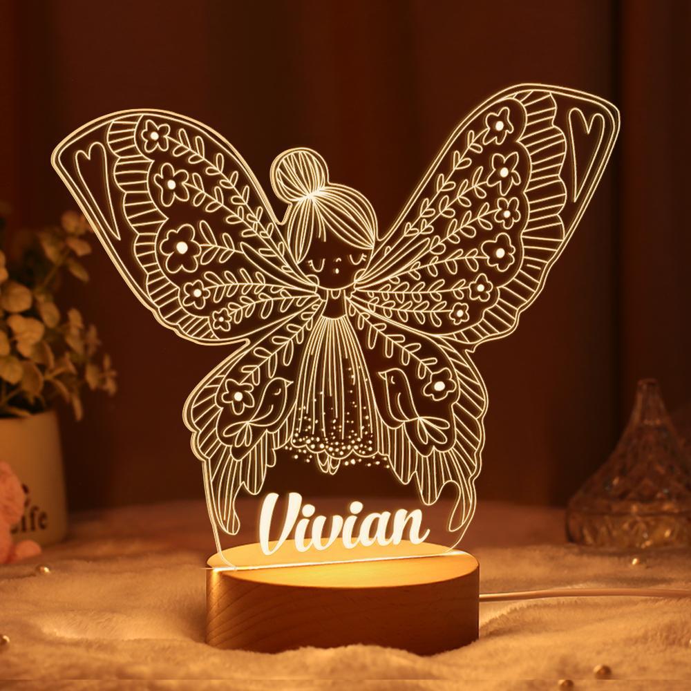 Lámpara De Luz Nocturna Personalizada Para Guardería, Decoración De Guardería Para Niña, Regalo De Primer Cumpleaños De Mamá Y Papá, Luces Nocturnas, Lámpara De Mesa Para Niños - milamparaluna