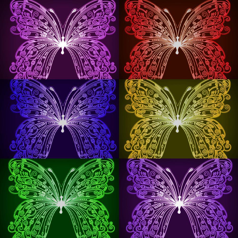 Regalos Para Ella Lámpara De Llavero De Mariposa Personalizada Con Nombre Personalizado Luz De Noche Decoración De Dormitorio - milamparaluna