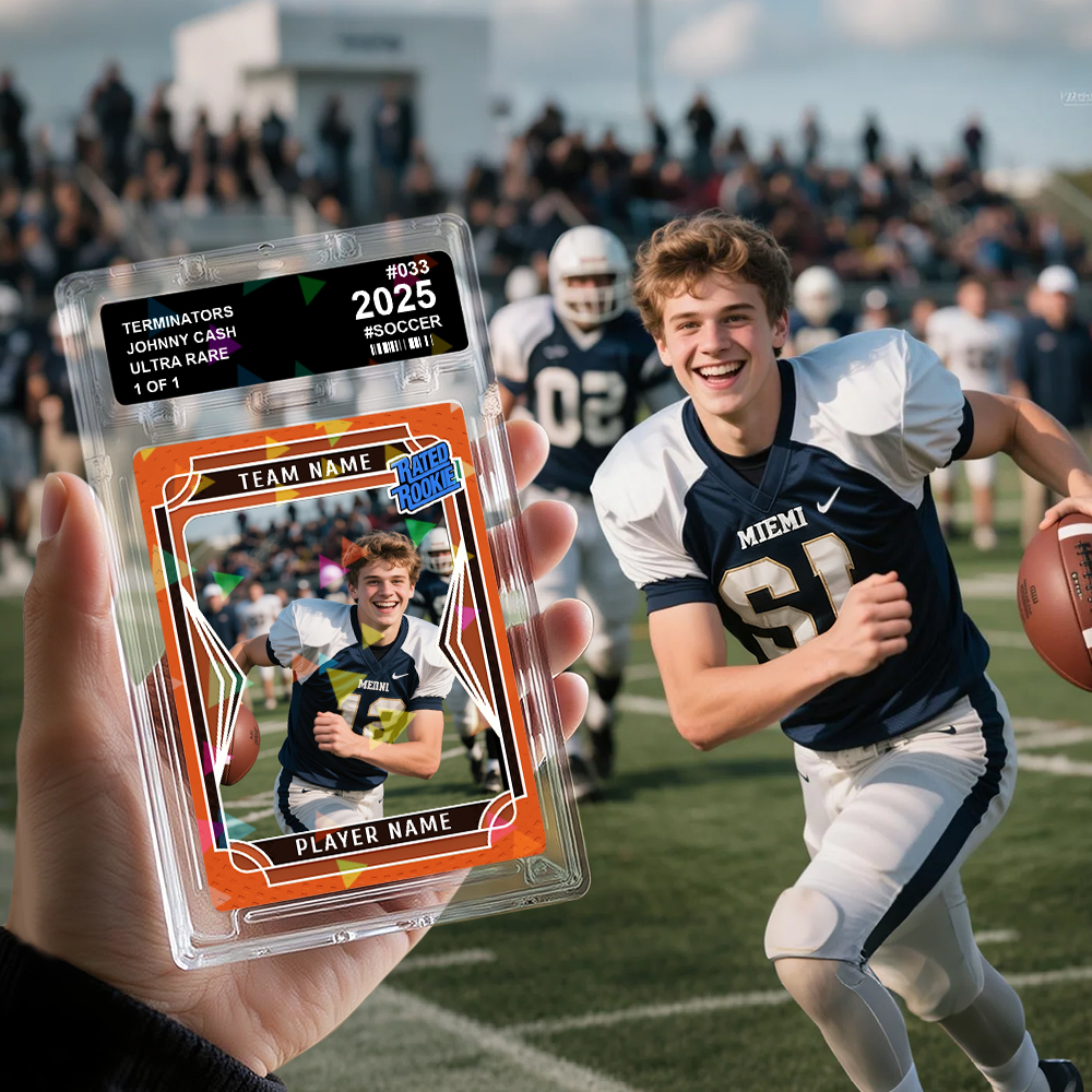 Tarjeta comercial deportiva personalizada Tarjeta con retrato fotográfico personalizado para atletas y fanáticos - mymoonlampes